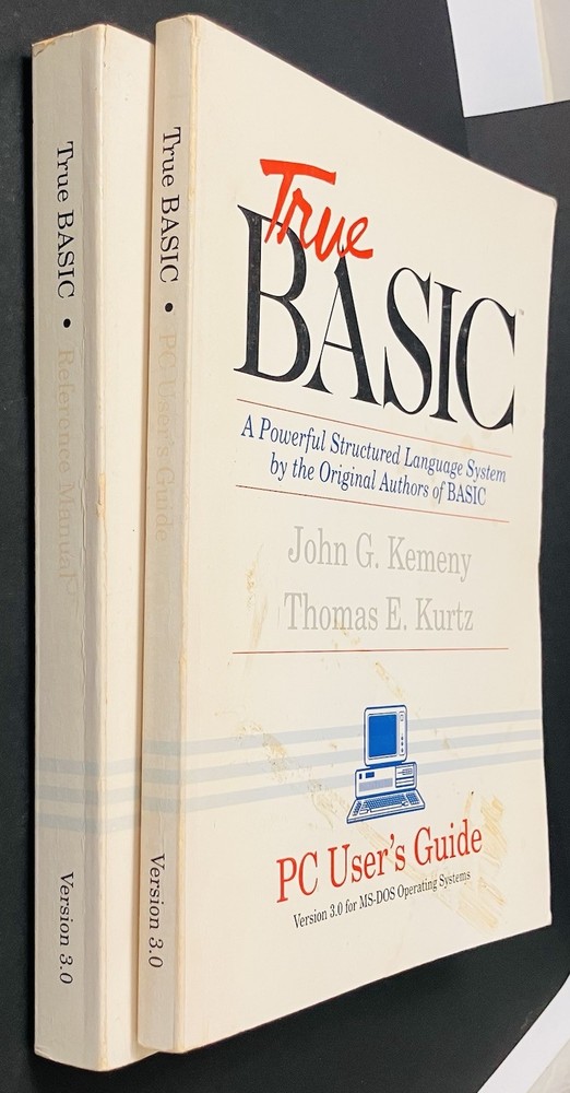True BASIC v3.0 PC User Guide & Reference Manual Lot Kemeny Kurtz Vintage (1990)