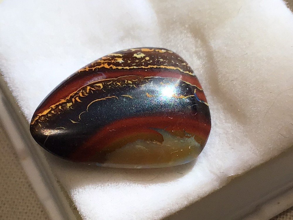 All Natural Solid Australian Boulder Opal, 11.90 carats, double-sided