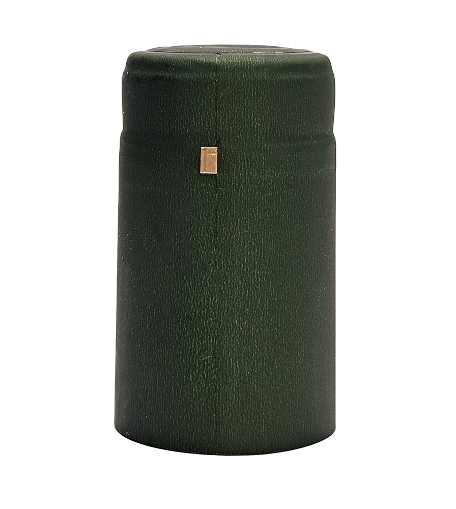 Home Brew Ohio Metallic Solid Green PVC Shrink Capsules 30 count