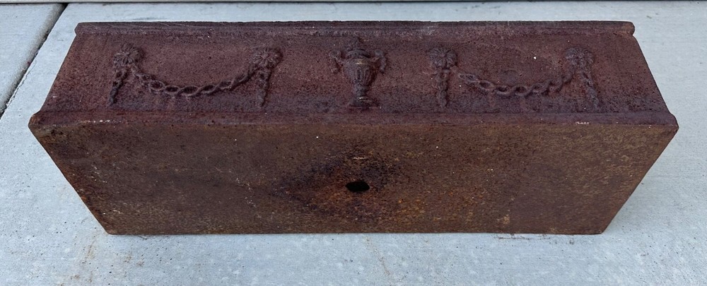 French Louis Seize Cast Iron Rectangular Planter, 19th Century