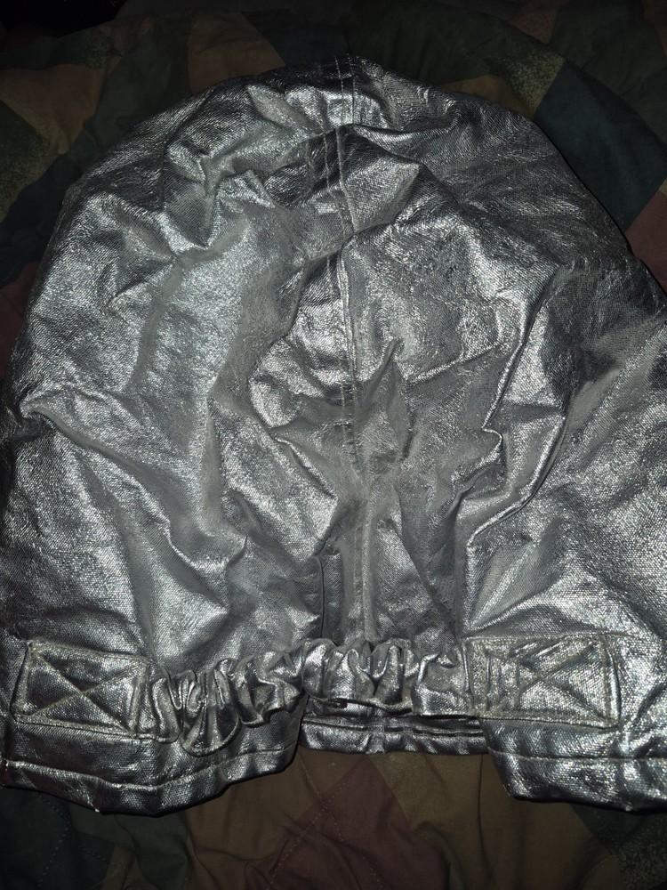 Fireman's Aluminumized Over Pants & Helmet - Medium 34-37