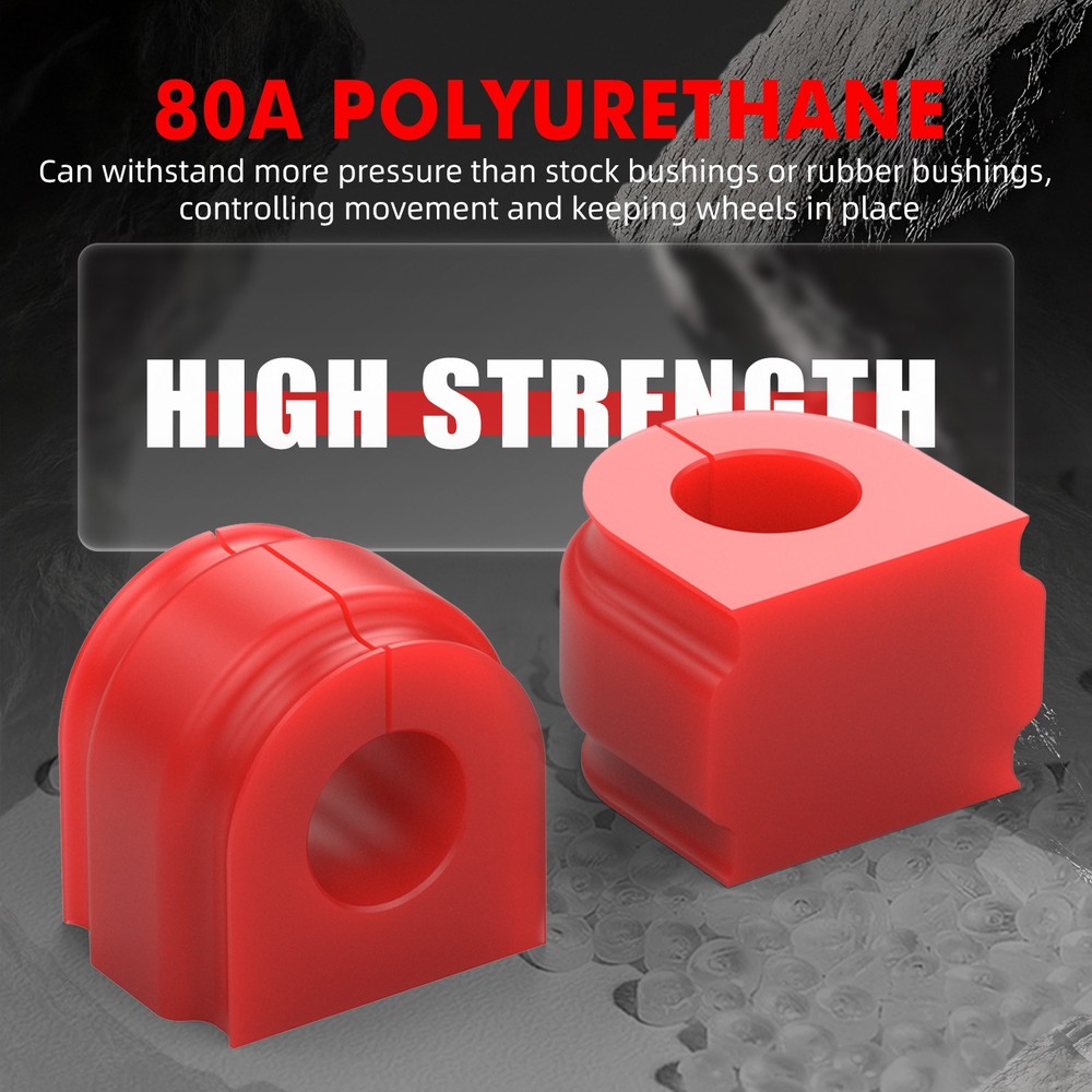 Front Stabilizer Sway Bar Bushings Poly 80A For BMW E90 E92 E82 E88 E87 E89 Z4
