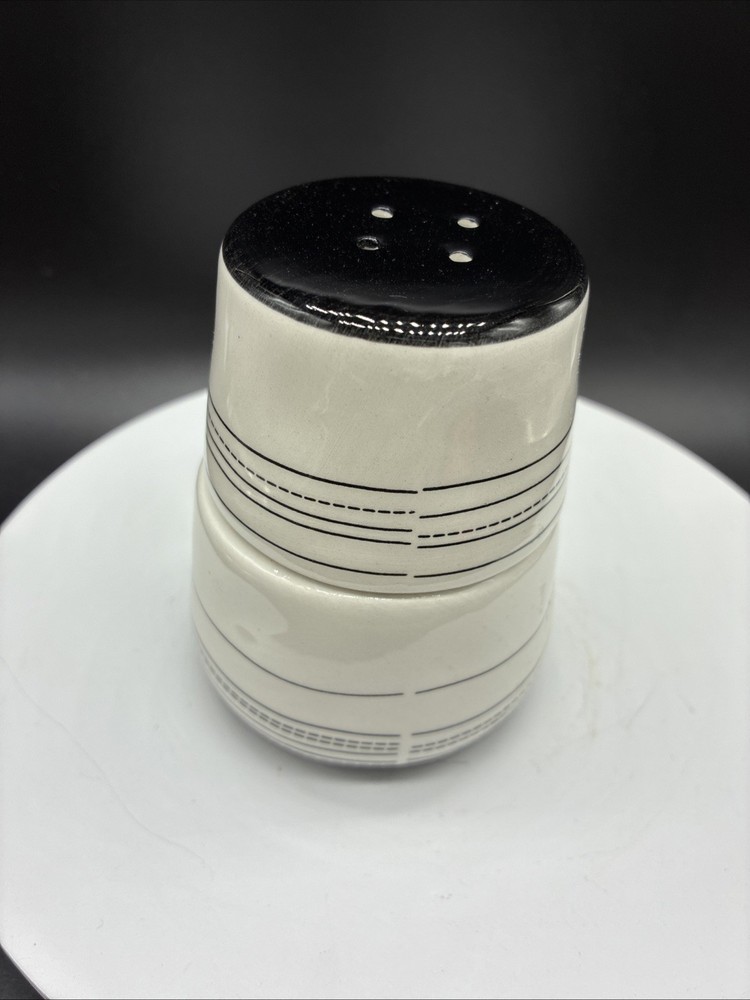 Young’s Stackable Salt and Pepper Cellar Ceramic Container Artisan White