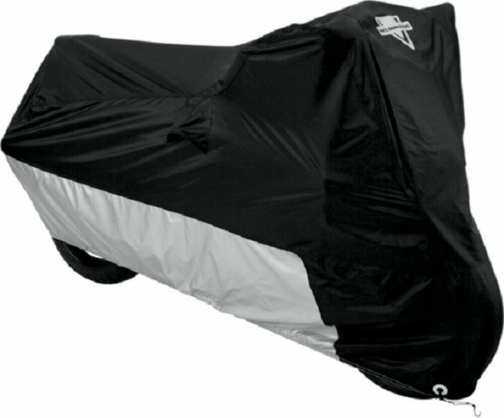 Nelson Rigg Deluxe Black/Silver Motorcycle Cover  - Medium