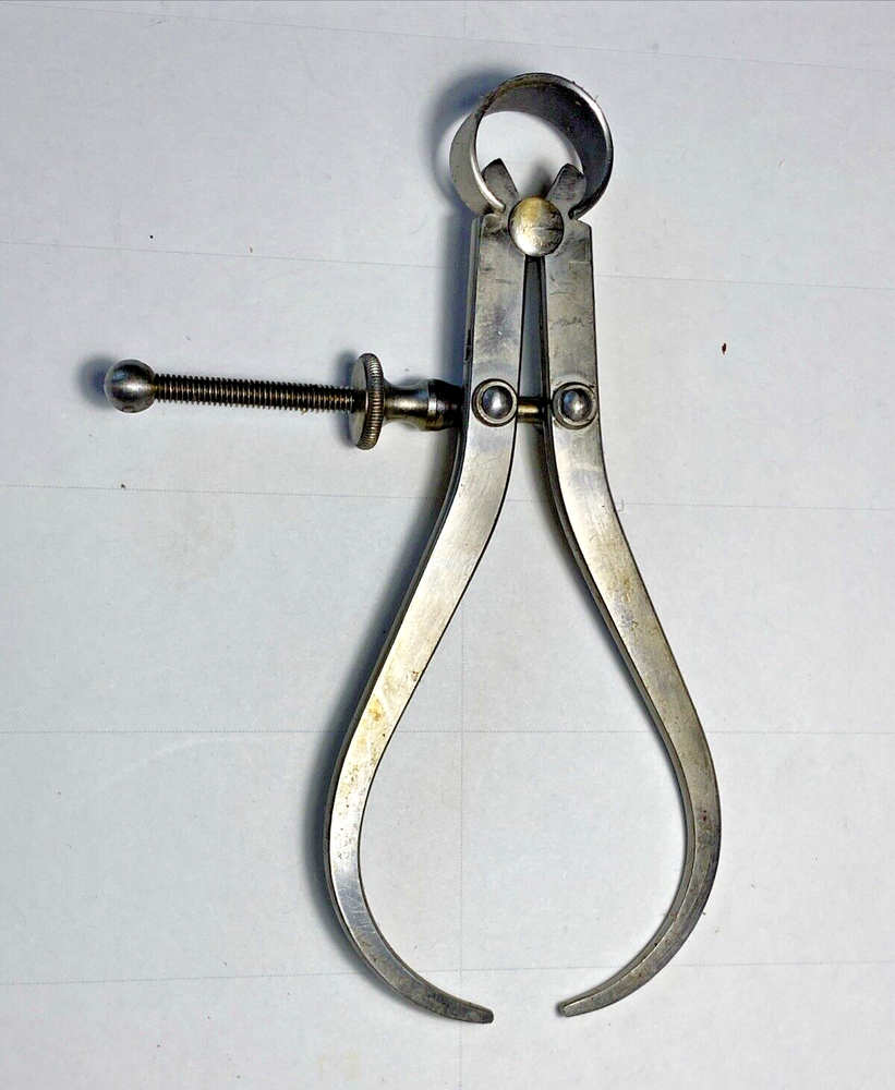 Starrett 4" Outside Spring Caliper Solid Nut No. 79 USA