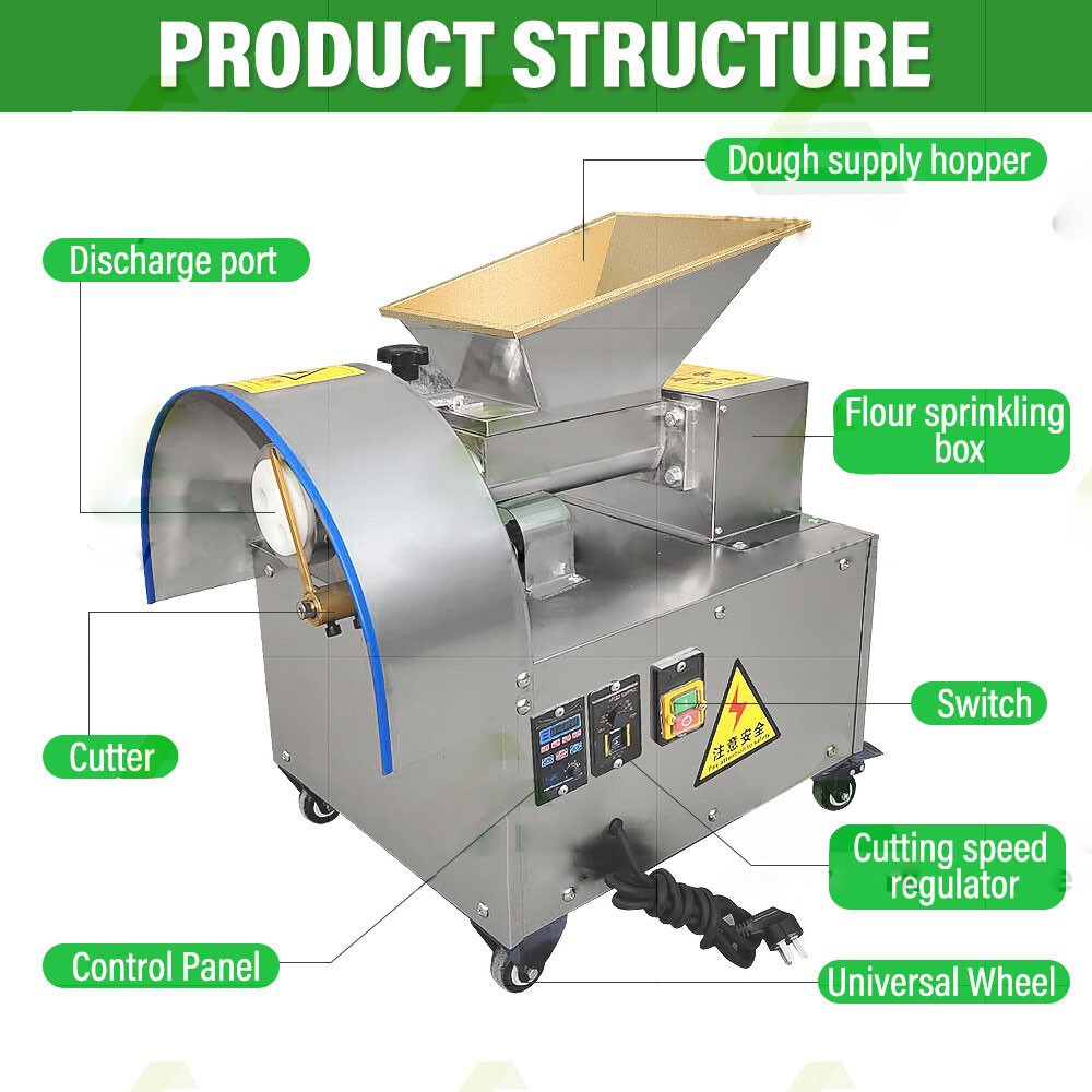 Auto Dough Divider Cutter Dough Forming Machine Pizza Bread Biscuits Making
