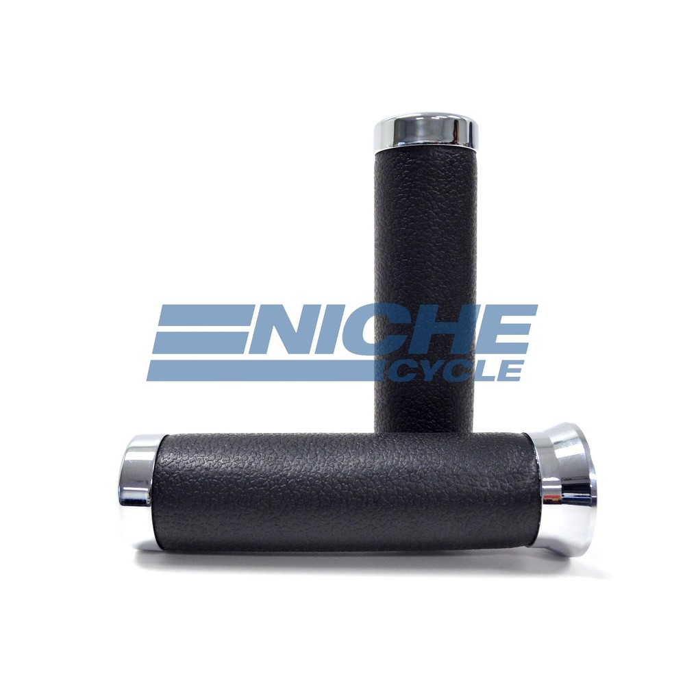150mm Leather Rawhide Motorcycle Cruiser Chopper Grips 7/8"
