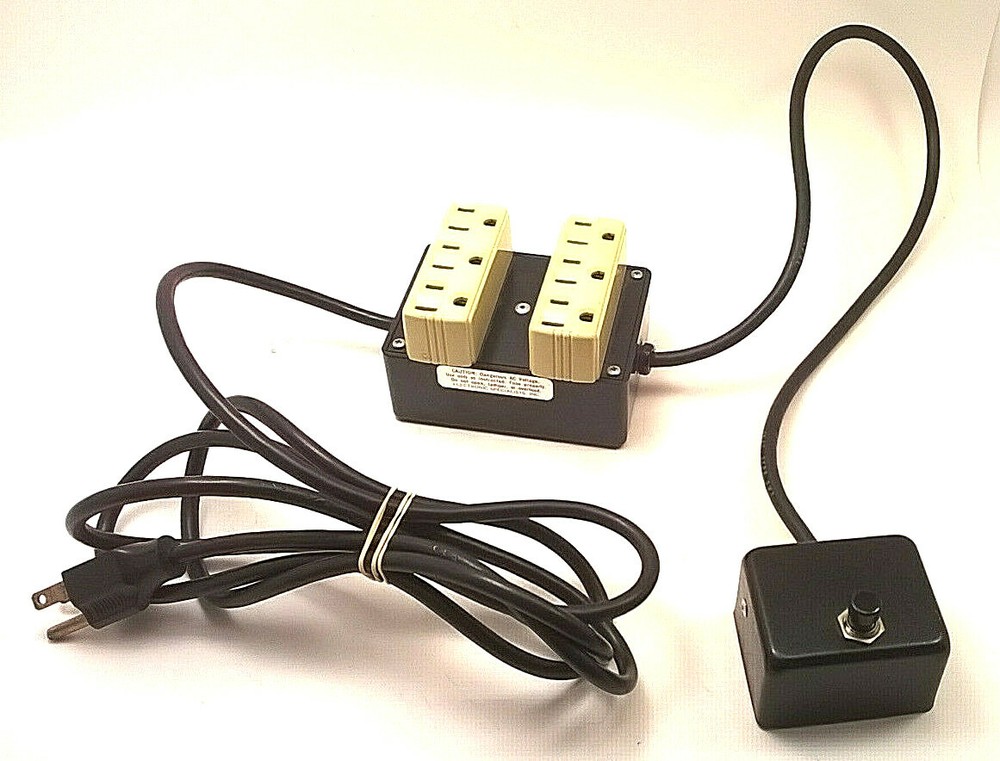ESP REMOTE SWITCH SPIKE SUPPRESSOR Six 6 Socket Grounded Vintage Model Train