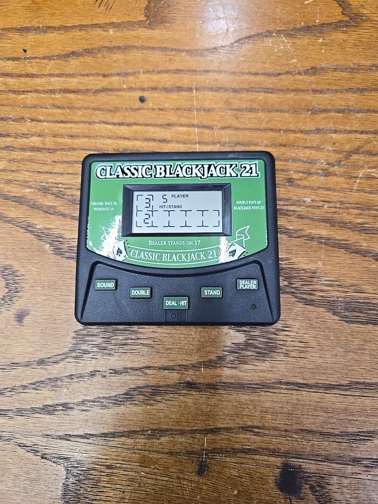 Classic Blackjack 21 Handheld Electronic Game - TESTED