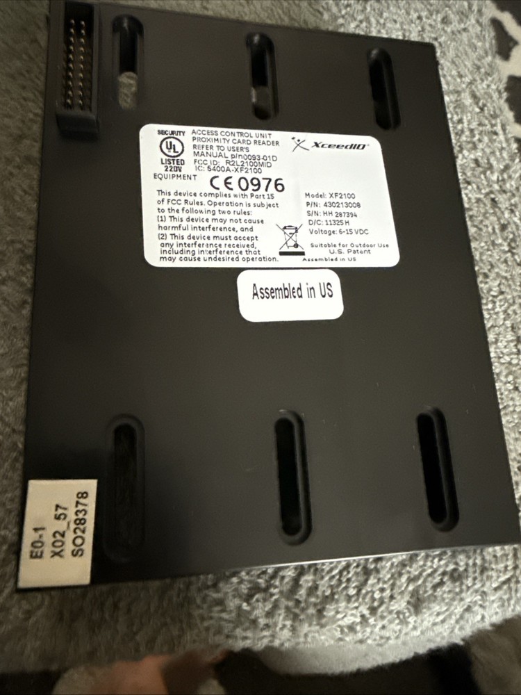 NEW OPEN BOX XCEED ID XF2100D-B MID-RANGE READER MULTI- FREQUENCY