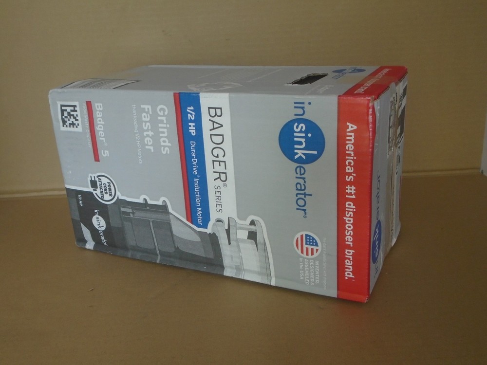 InSinkErator Badger 5 - 1/2 HP Motor- Garbage Disposal With Power Cord Attached