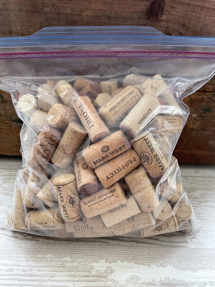 Wine Bottle Corks Lot of 120, Assorted, Used