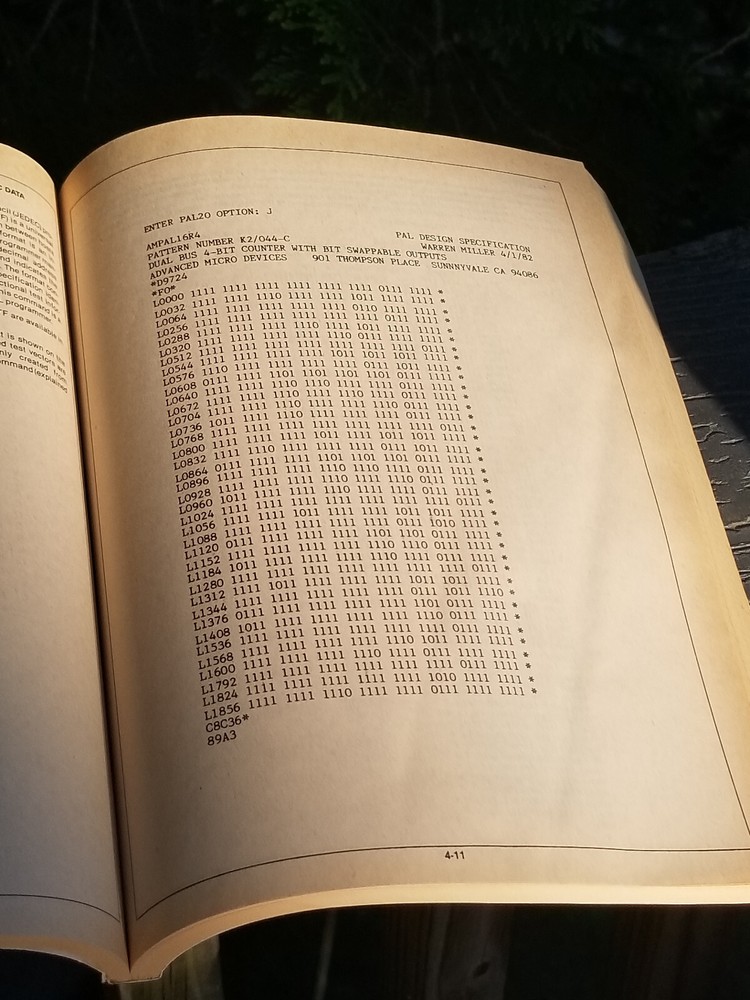 VINTAGE DATA BOOK ELECTRIC MANUAL PROGAMMABLE ARRAY LOGIC