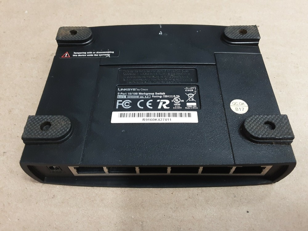 Cisco-Linksys EZXS55W EtherFast 10/100 5-Port Workgroup Switch #07H102