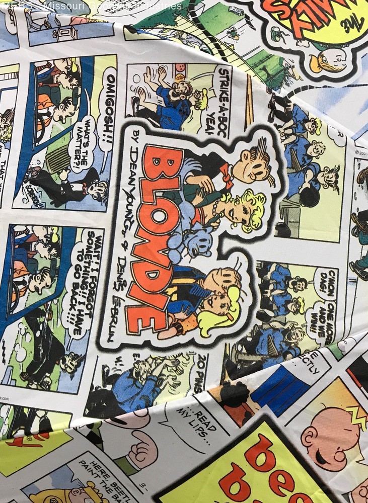 St Louis Post Dispatch Multicolor Comic Strip Blondie Dilbert Umbrella