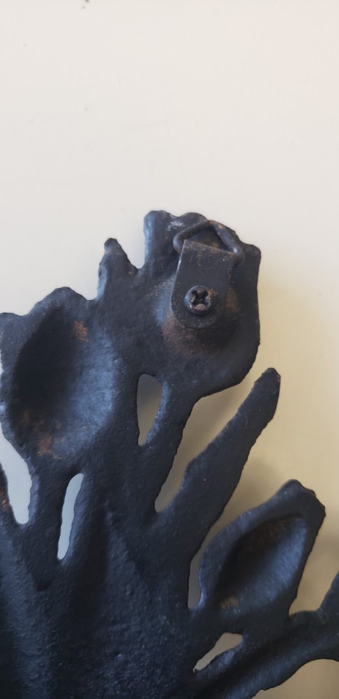 Cast Iron Decorative Floral Peg Wall Hanger