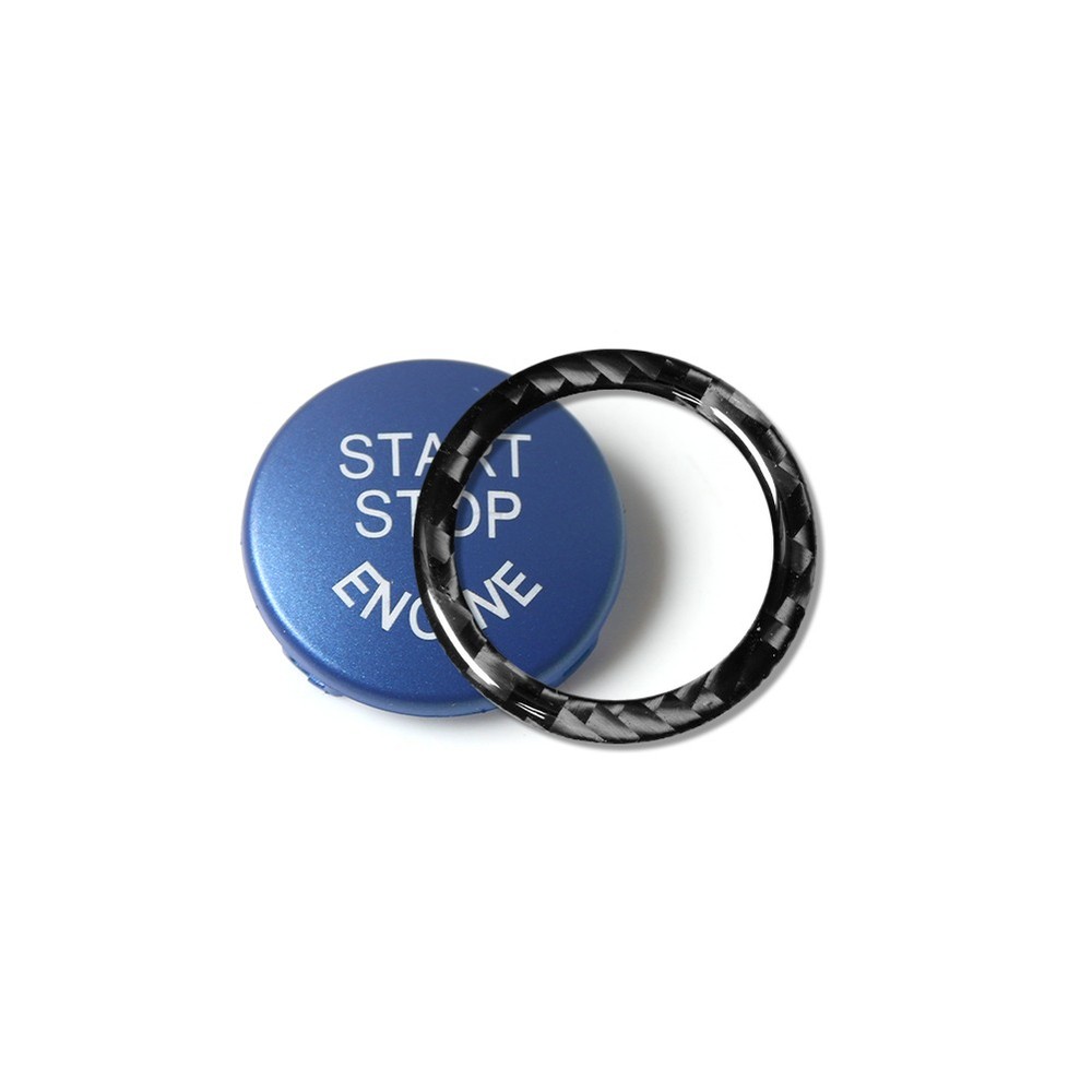 Blue Engine Start Stop Ignition Switch Button For BMW 3 Series E90 2009-2012