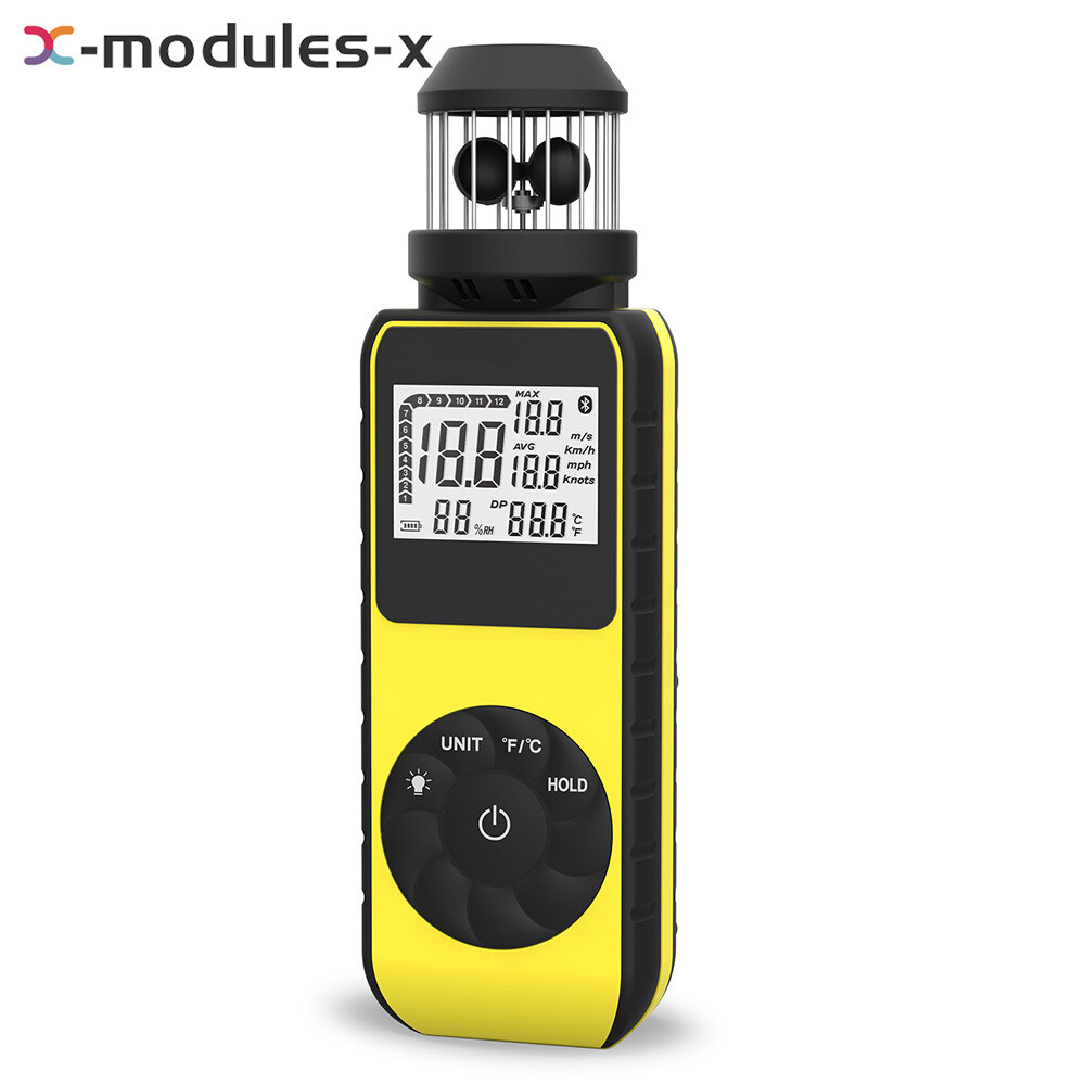 Digital Cup Anemometer Compass Measure Wind Temperature 360°Rotating + Backlight