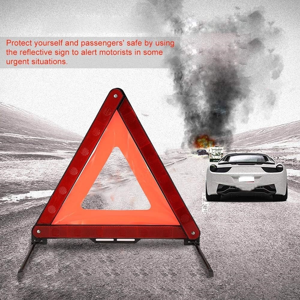 Premium-Quality Foldable Car Triangle-Durable Structure for Roadside Emergencies
