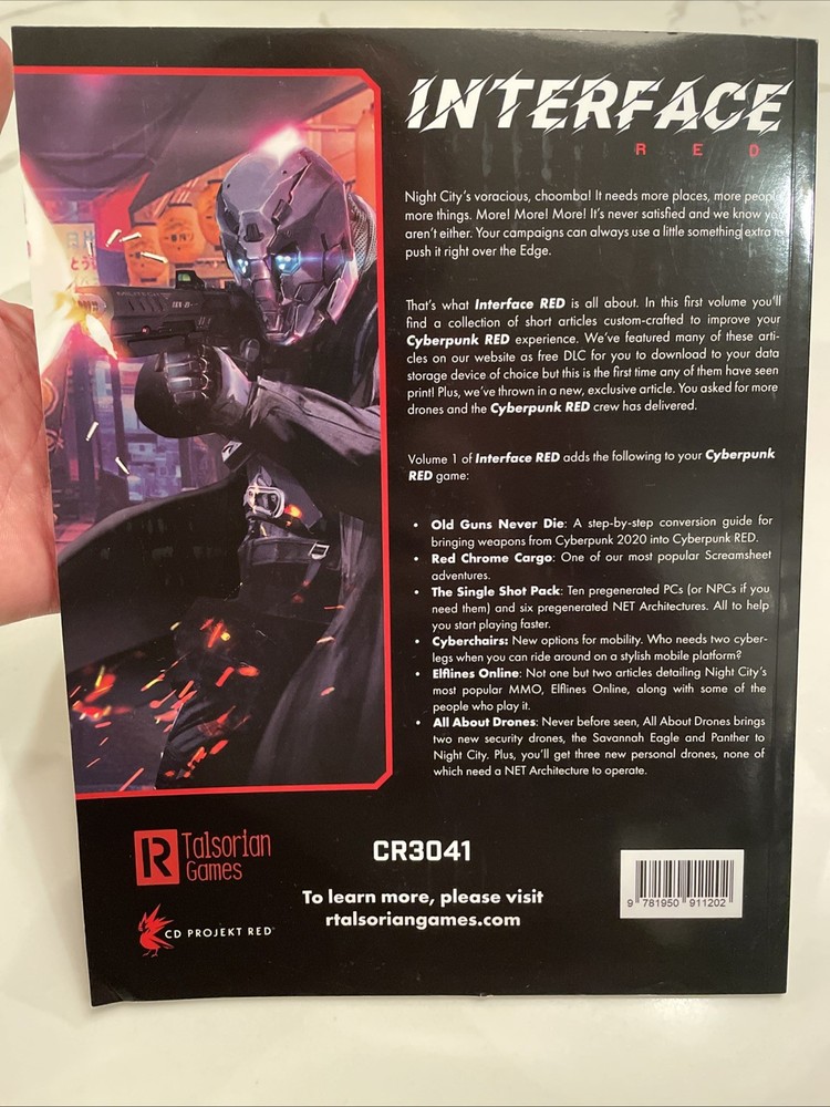 R. Talsorian Cyberpunk RPG Interface Red - Vol. 1