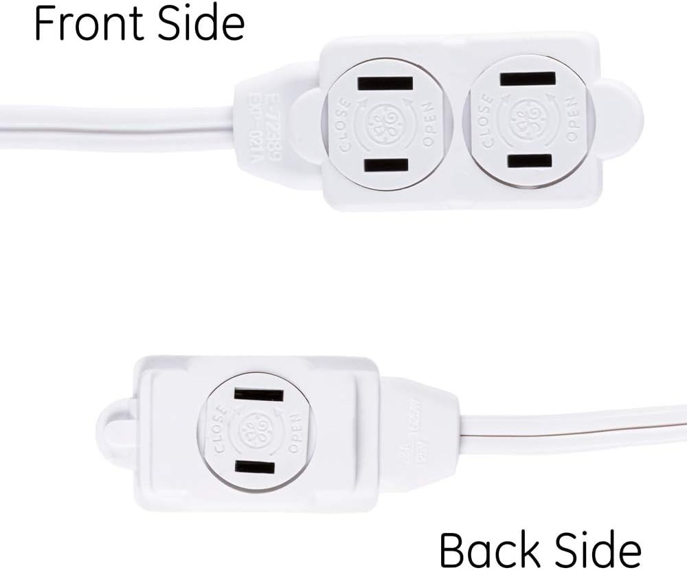 3-Outlet Power Strip, 9 Ft, White
