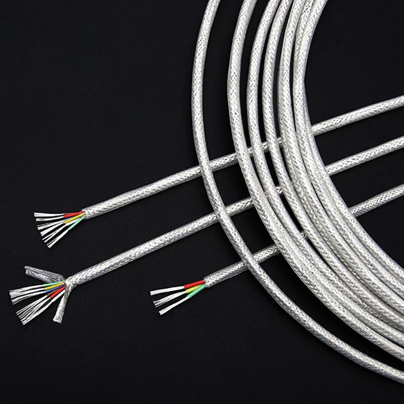 0.15-0.5mm² 2-6 Cores Multi-Core PTFE Silver Plated Shielded Cable Shielded Wire