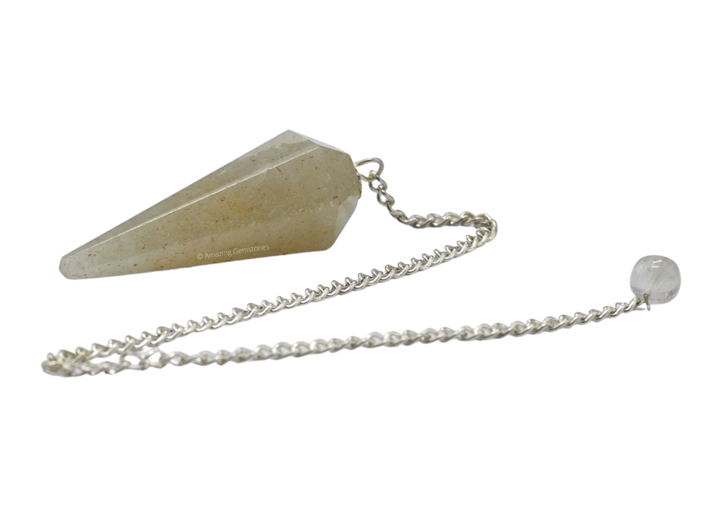 Green Preciolite Dowsing Crystal Pendulum