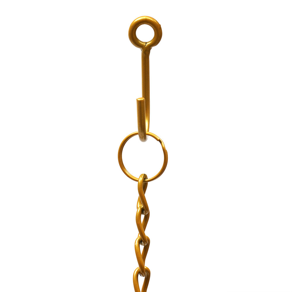 Boutique Ceiling Display Rack For Clothes Hanging Display Rack 2pc Gold Shelf
