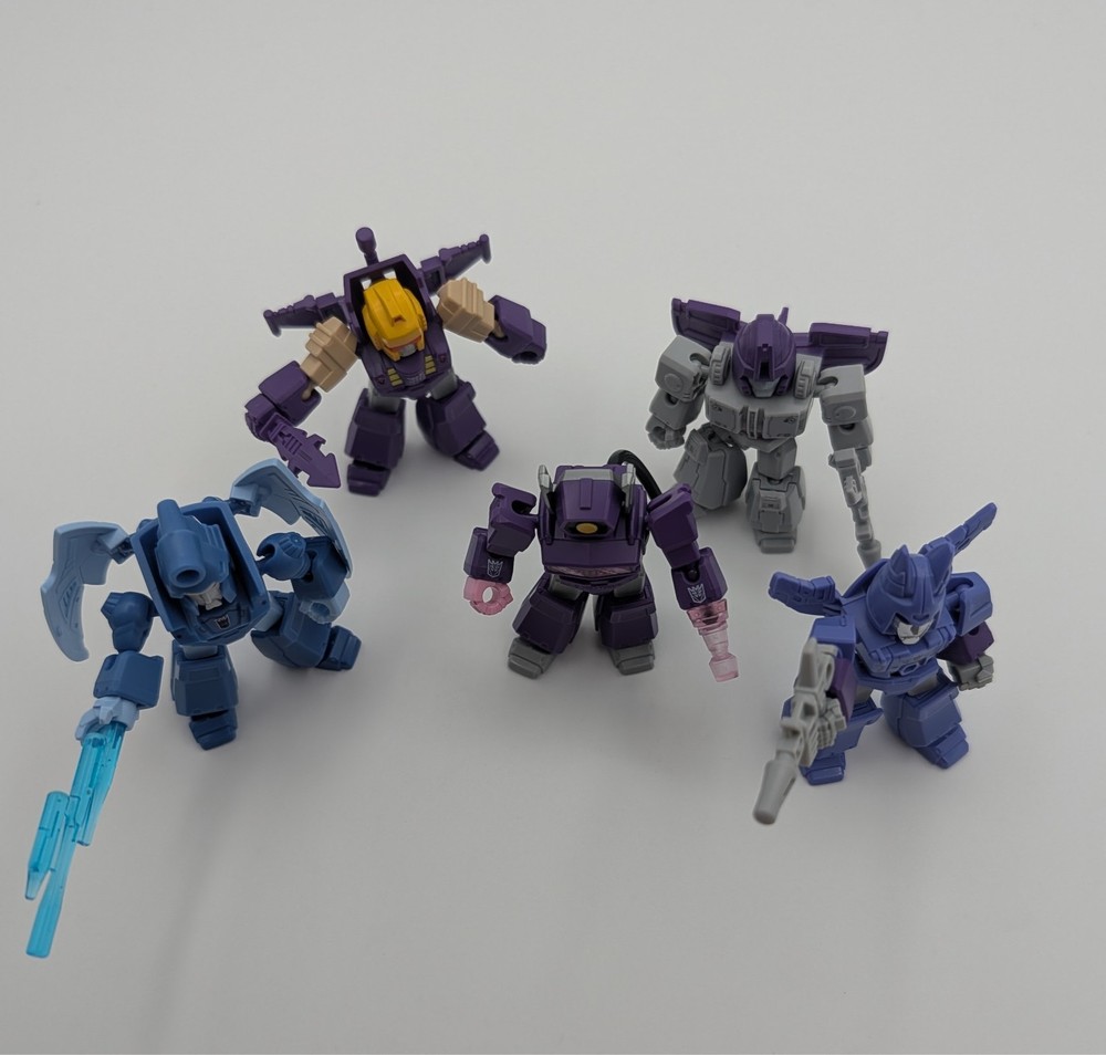 COMBO PACK! Blokees Defender Cyclonus, Blitzwing, Shockwave, Astrotrain, Scourge