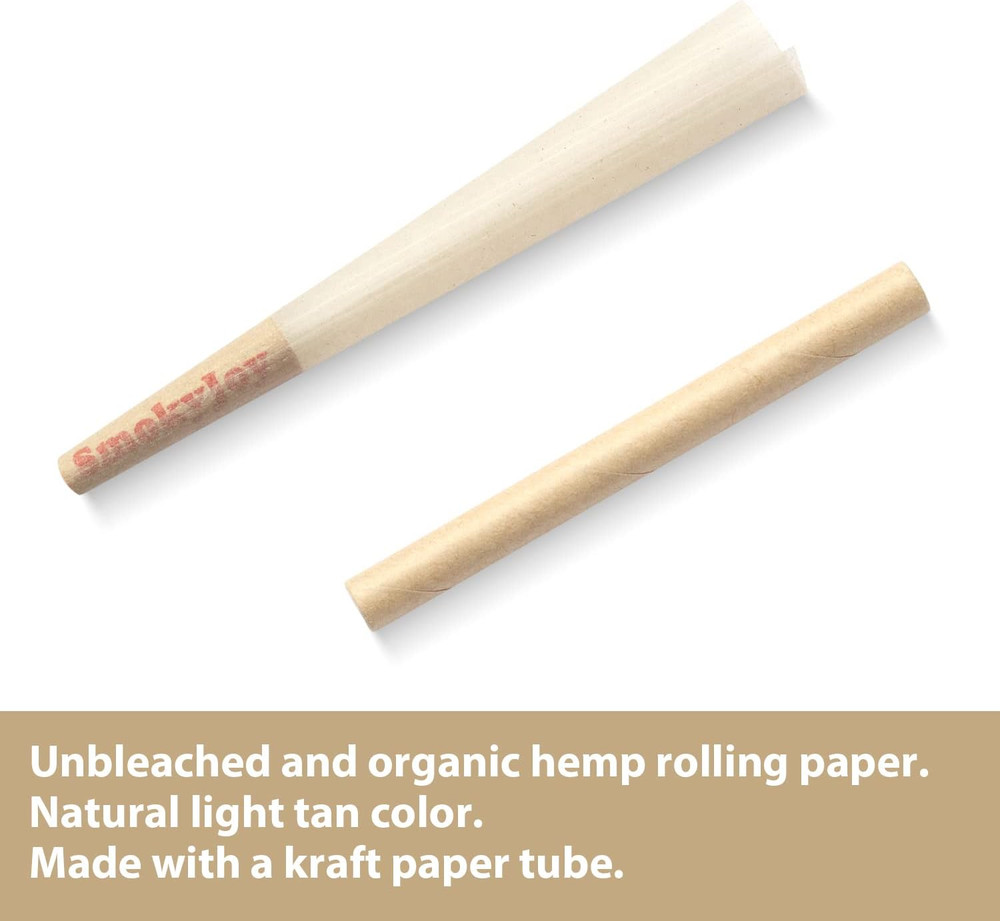 (50 Pack) King Size Cones - Pre Rolling Rolled Preroll Papers With Filter