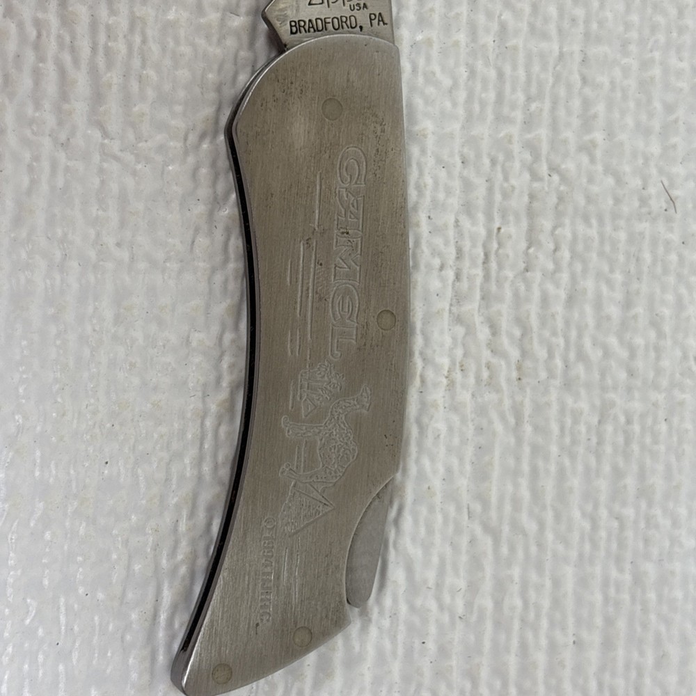 1994 Camel Zippo Knife with Leather Case