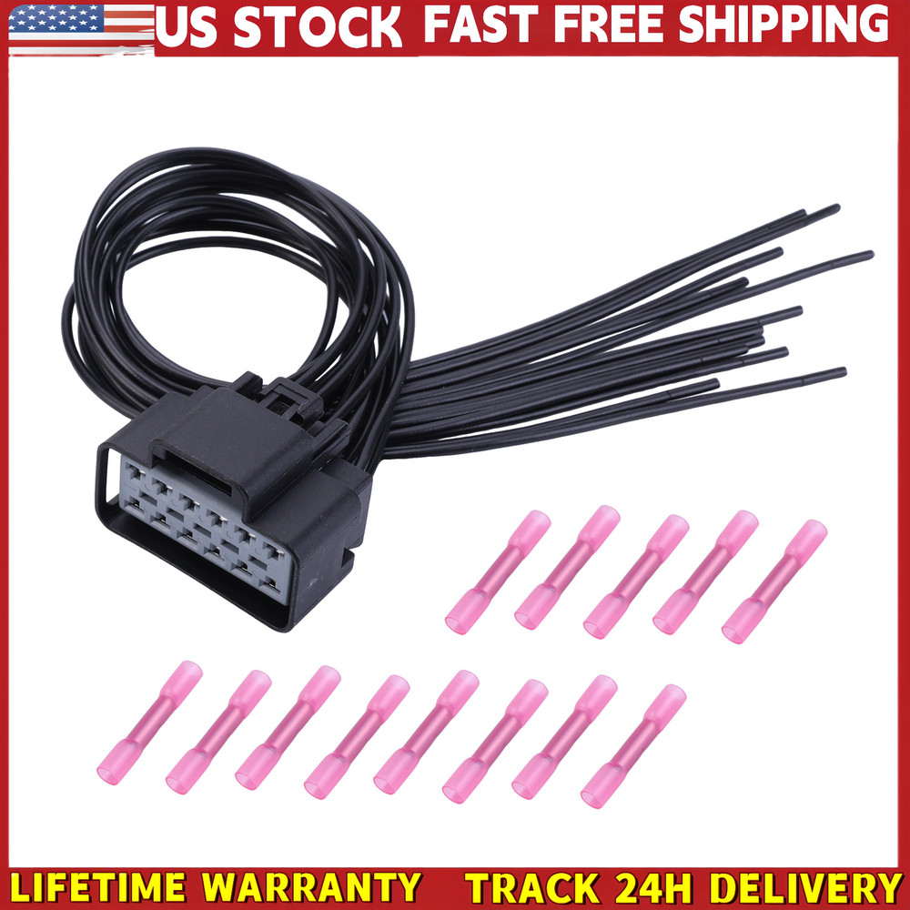 FOR WPT928 Heated Seat Module Element Connector Wire Harness 12 Leads
