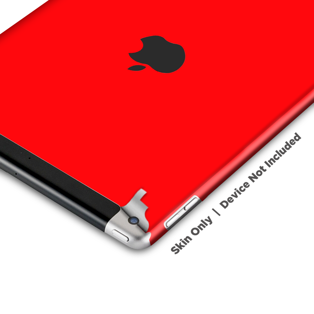 Skins Decal Wrap for Apple iPad 9.7 2017 Solid Red color