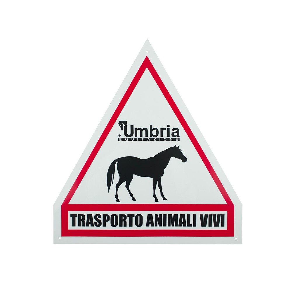 Sign Transport Horses Plastc Triangle