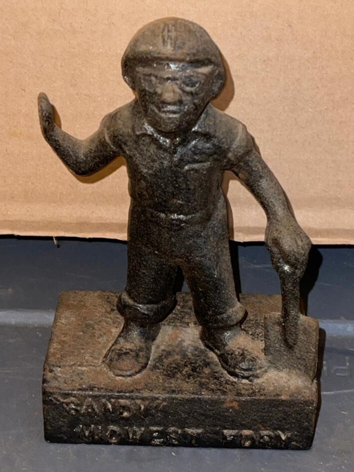 Cast Iron Sandy Midwest Fdry Figure