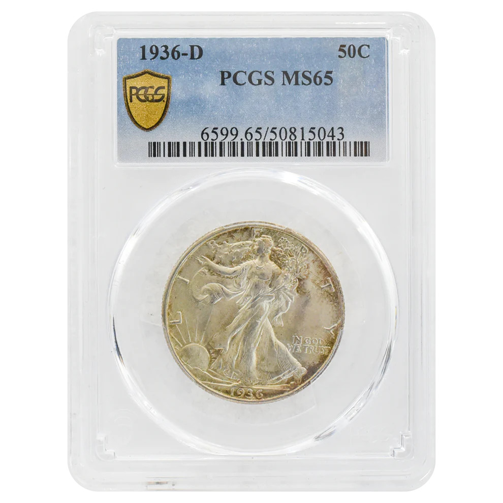1936-D Walking Liberty Half Dollar MS65 PCGS