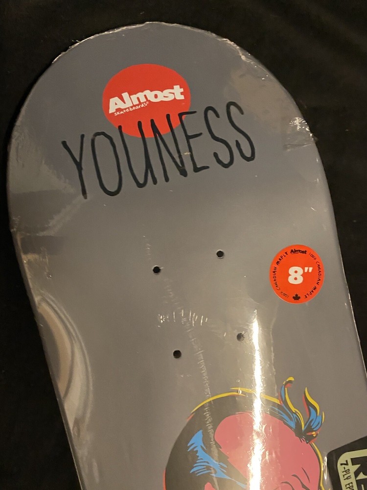 RARE Sinistro Youness Almost DC Comics Skateboard Deck Matte Grey Marvel