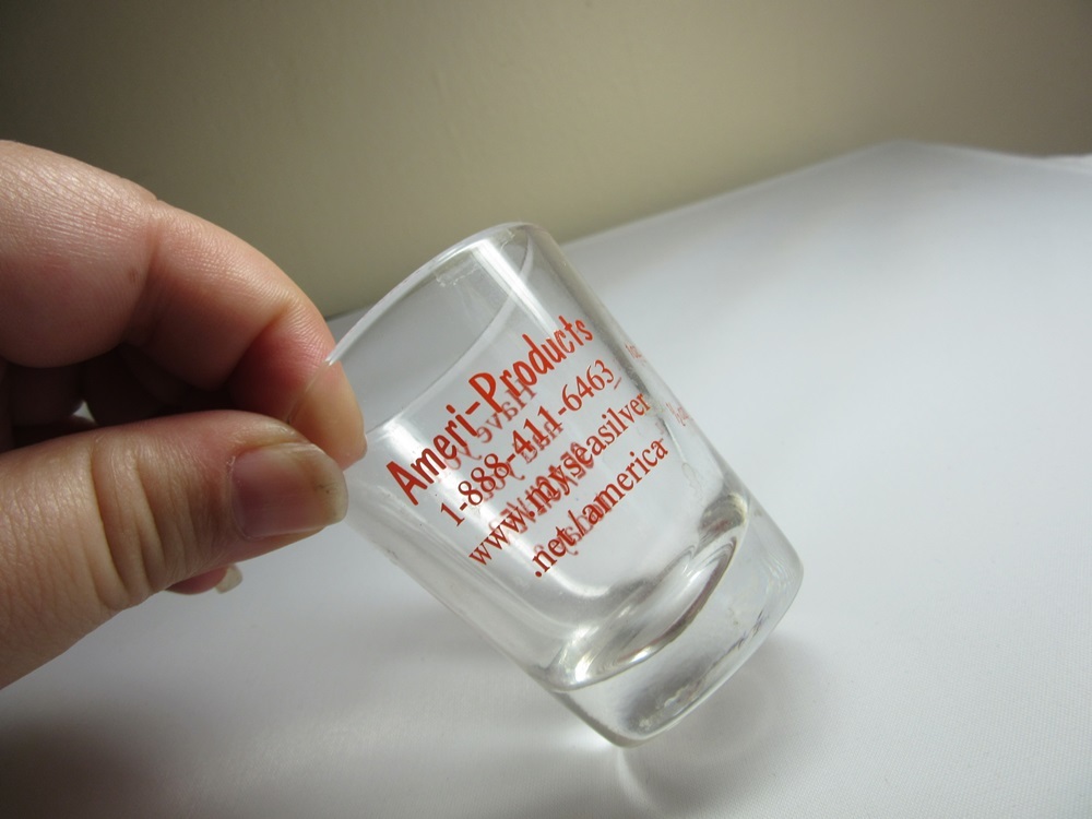 Ameri-Products Seasilver advertising shot glass