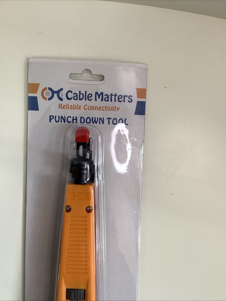 Cable Matters: Reliable Connectivity Punch Down Tool: New