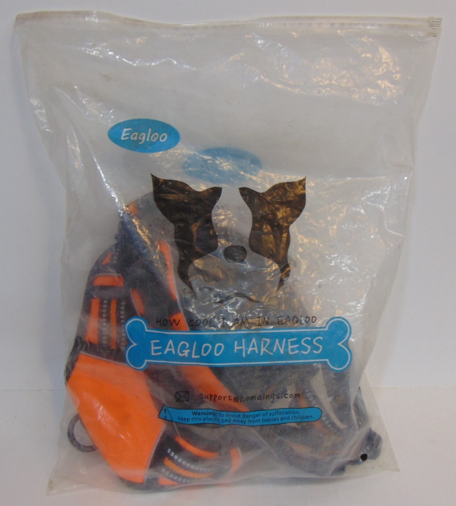 Hi Visibility Dog Harness Large No Pull Service Vest Reflective Strips Adjust