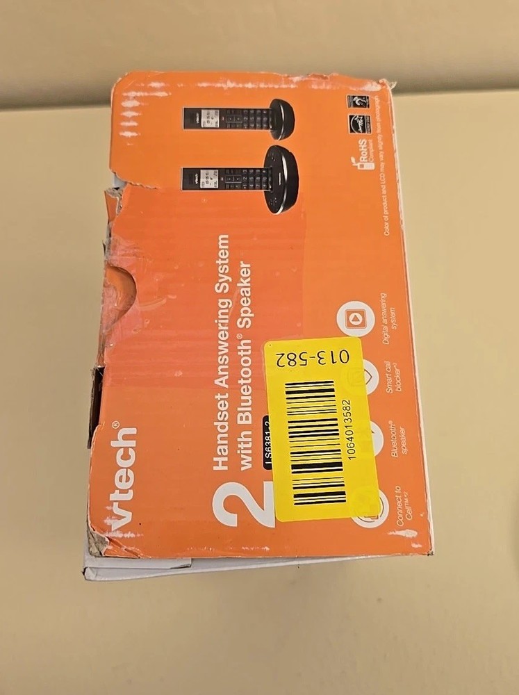 Vtech LS6381-2 Answering System w/ Bluetooth Speaker, 2 Handsets