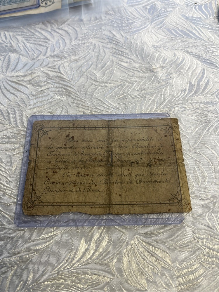 Billet 50 Centimes Quimper Et Brest