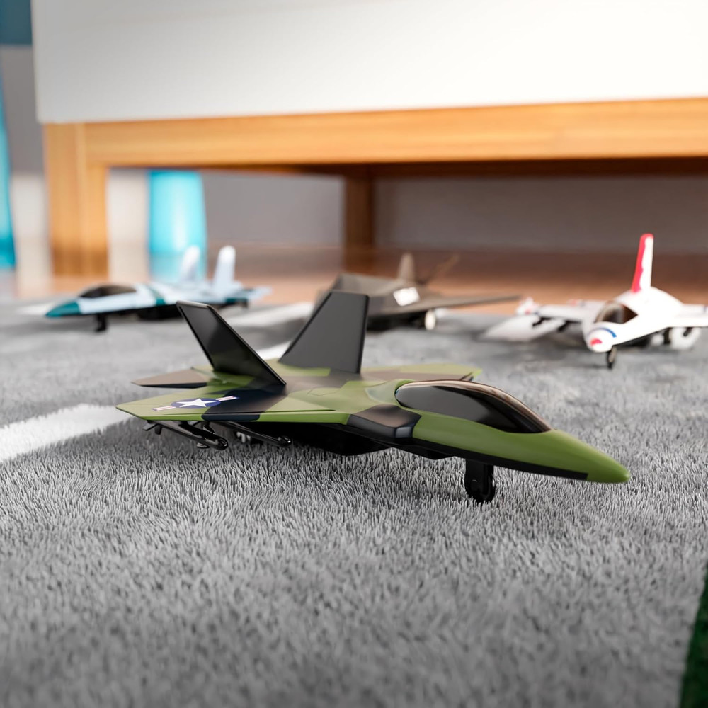 4-Pack Airplane Toy Kids Plane Die Cast Pull Back Military Fighter