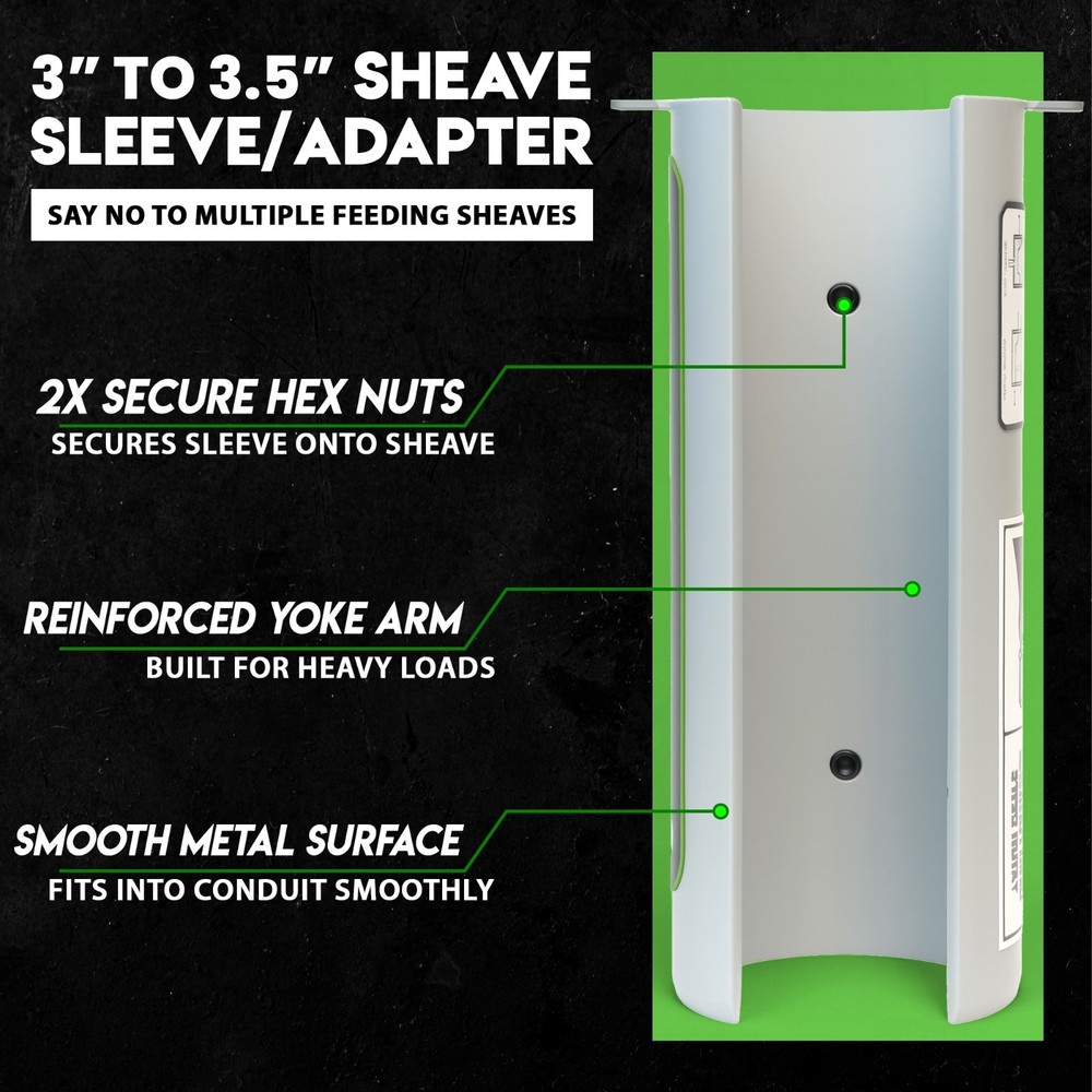441 3" ~ 3-1/2" Feeding Sheave SET | Sheave Sleeve | 2 in one | Staten Tools