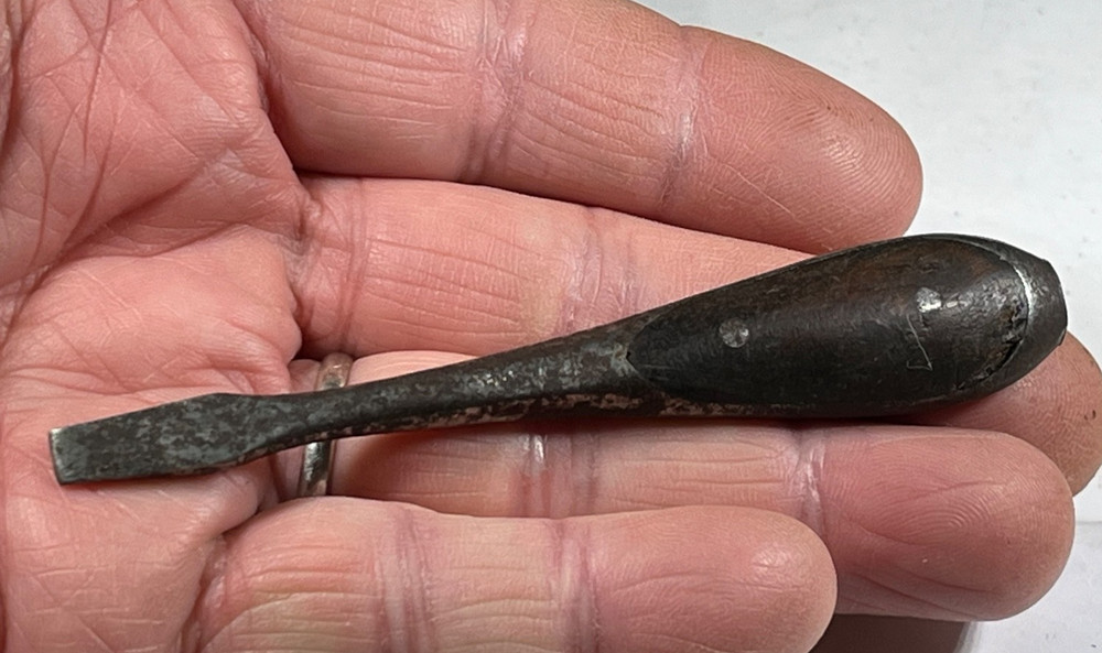 Small Vintage Perfect Handle Screwdriver Germany 4" Long