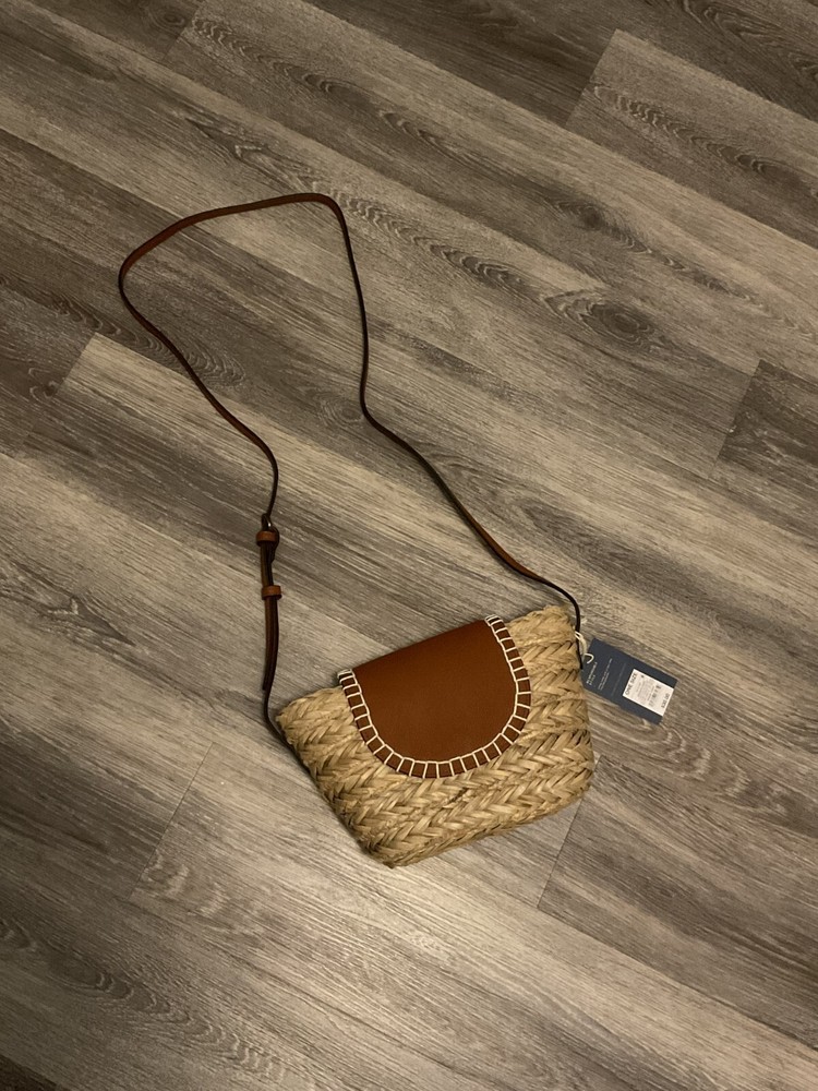 Straw Crossbody Bag - Universal Thread Brown