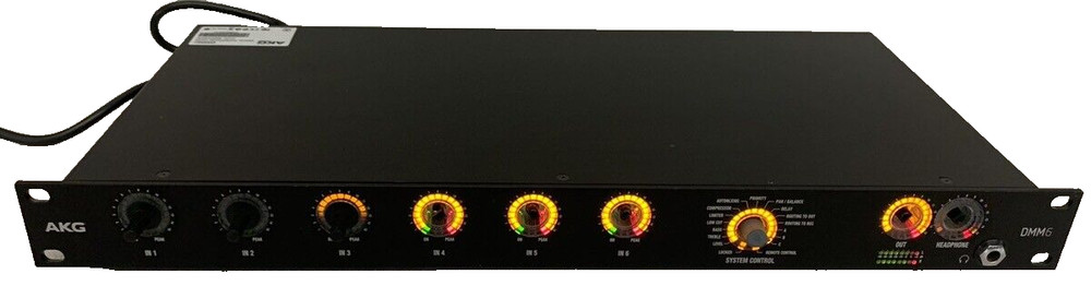 AKG DMM6 Digital Automatic Microphone Mixer 6 Channel input Missing Knobs