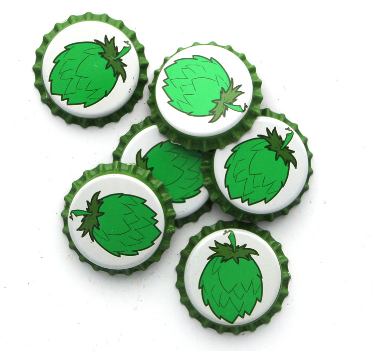 Beer Bottle Crown Caps - (Hop Cone) Package of 144