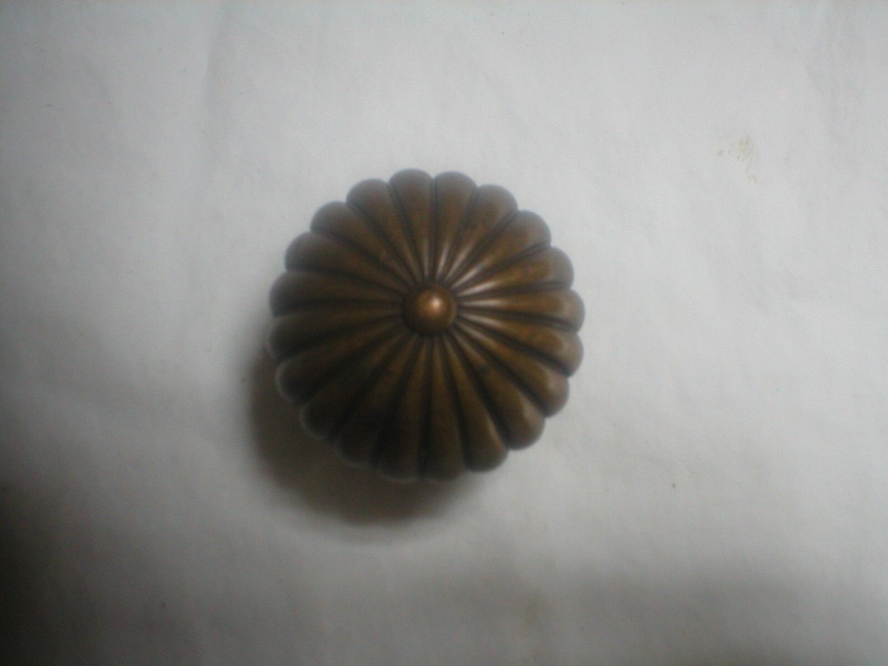 Antique Victorian Solid Brass Decorative Doorknob