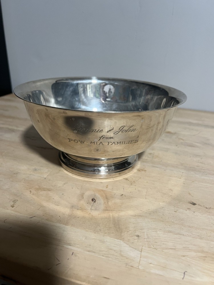 Vintage Gorgam Silver Large Bowl. 8" Diameter